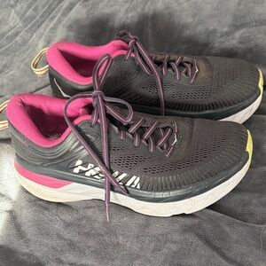 Hoka Women's Navy and Pink Athletic Shoes